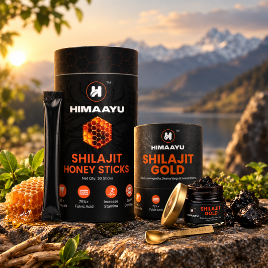 Shilajit Honey Stick Gold + Shilajit Gold