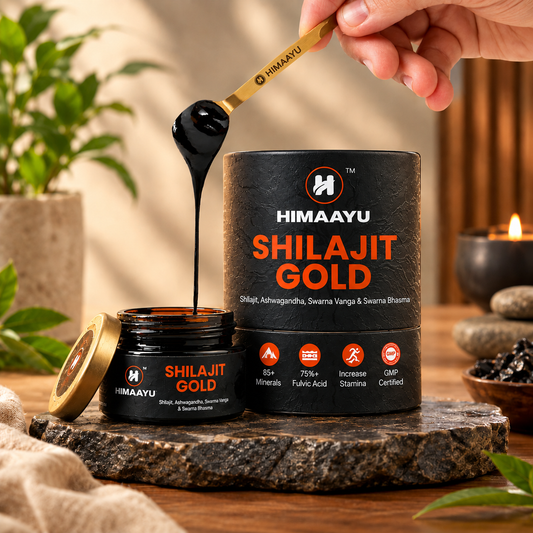 Shilajit Gold Resin | 100% Pure Himalayan Shilajit | Rich in Fulvic Acid & 84+ Trace Minerals
