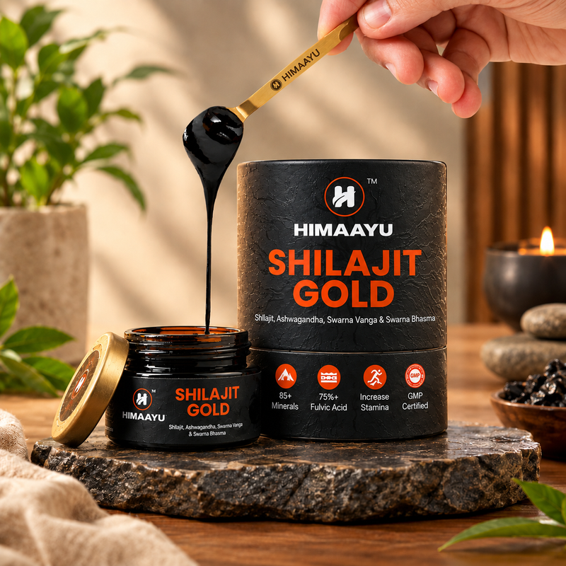 Shilajit Gold Resin | 100% Pure Himalayan Shilajit | Rich in Fulvic Acid & 84+ Trace Minerals