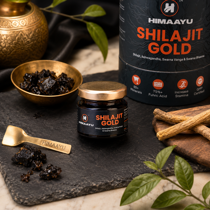 Shilajit Gold Resin | 100% Pure Himalayan Shilajit | Rich in Fulvic Acid & 84+ Trace Minerals