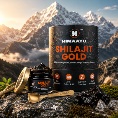 Shilajit Gold Resin | 100% Pure Himalayan Shilajit | Rich in Fulvic Acid & 84+ Trace Minerals