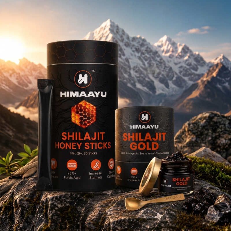 Shilajit Honey Stick Gold + Shilajit Gold