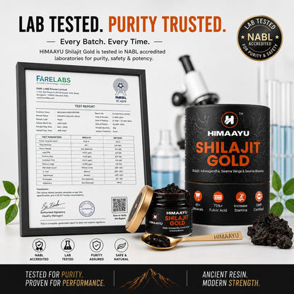 Shilajit Gold Resin | 100% Pure Himalayan Shilajit | Rich in Fulvic Acid & 84+ Trace Minerals